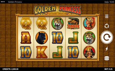 JackpotCity پاکستانی آن لائن کیسینو پر Golden Princess سلاٹ گیم